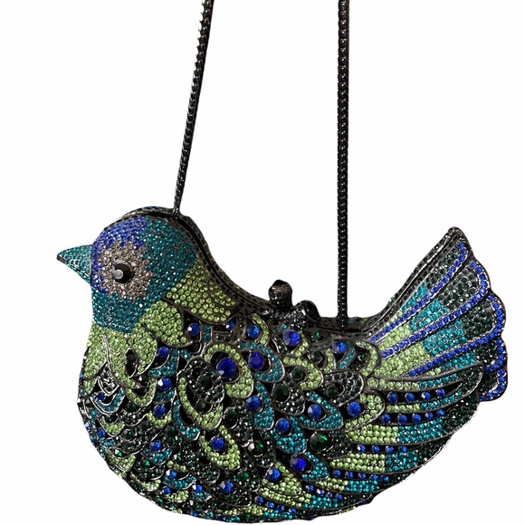 Jeweled Bird Evening Purse - Picture 2 of 10